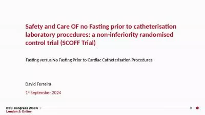 Fasting versus No Fasting Prior to Cardiac Catheterisation Procedures