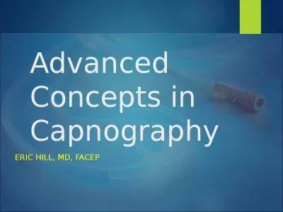 Advanced Concepts in Capnography