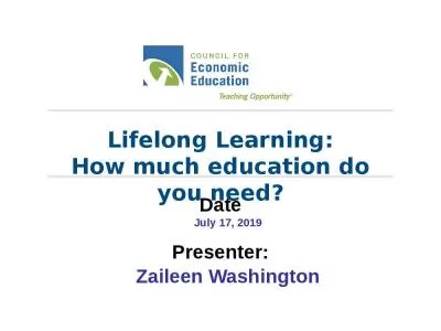 Lifelong Learning: How much education do you need?