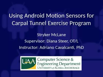 Using Android Motion Sensors for Carpal Tunnel Exercise Program