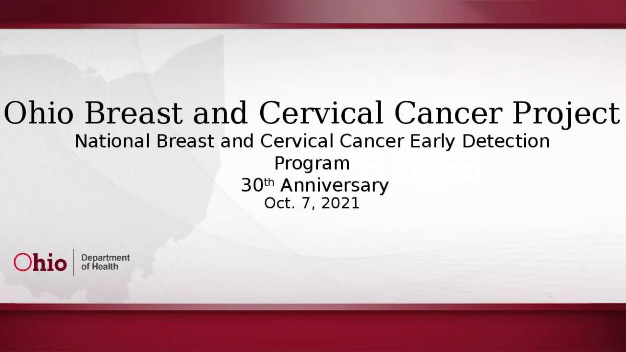 PPT-Ohio Breast and Cervical Cancer Project