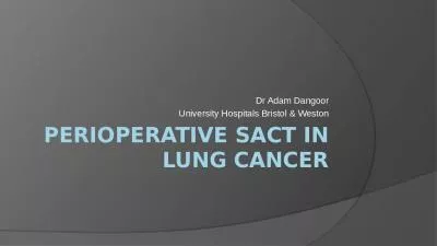 Perioperative SACT in  lUNg