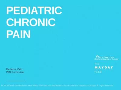 Pediatric Chronic Pain Pediatric