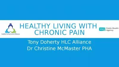 Healthy living WITH  CHRONIC PAIN