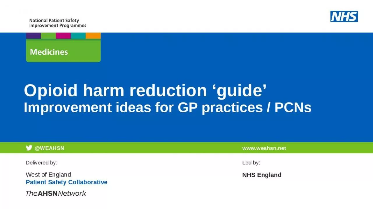 PPT-Opioid harm reduction ‘guide’