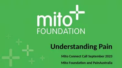 Understanding Pain Mito Connect Call September 2023