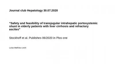 Journal  club   Hepatology