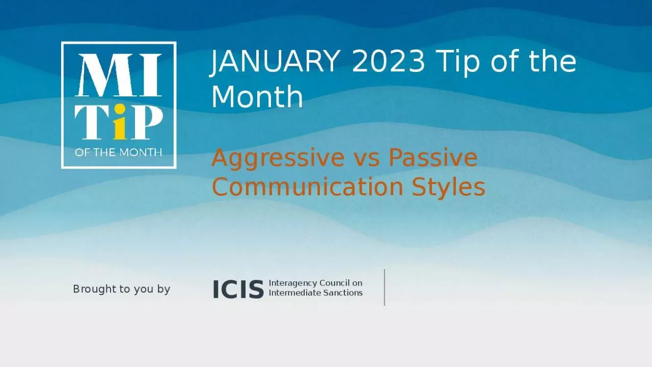 PPT-JANUARY 2023 Tip of the Month