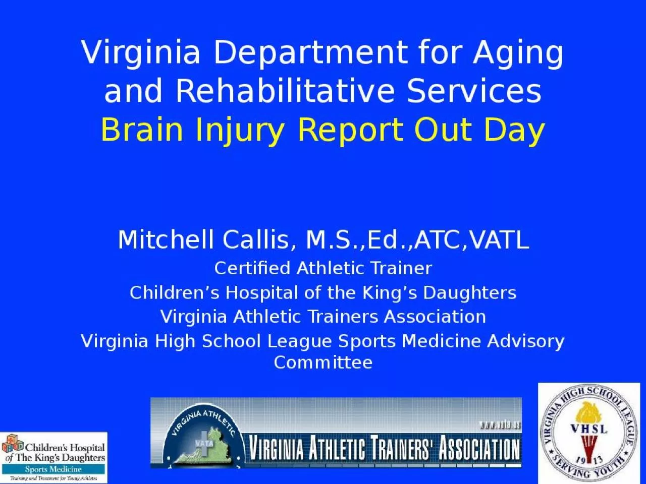 PPT-Virginia Department for Aging and Rehabilitative Services