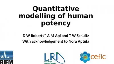 Quantitative modelling of human potency