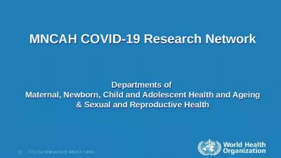 MNCAH COVID-19 Research Network