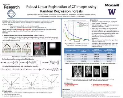 Robust Linear Registration of CT images using Random Regression Forests