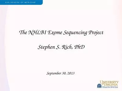 The NHLBI  Exome  Sequencing Project