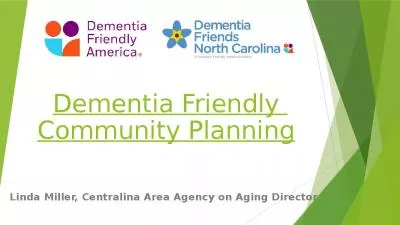 Dementia Friendly  Community Planning