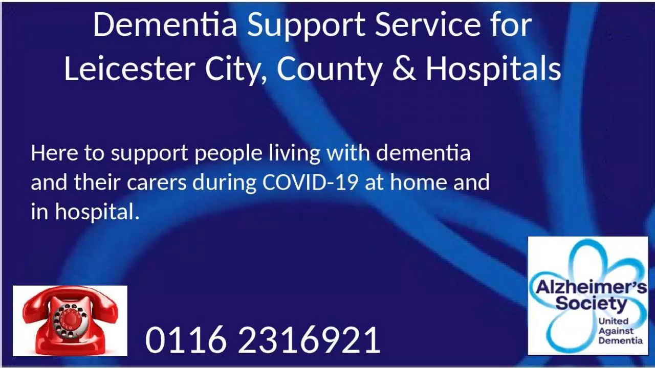 PPT-Dementia Support Service for Leicester City, County & Hospitals