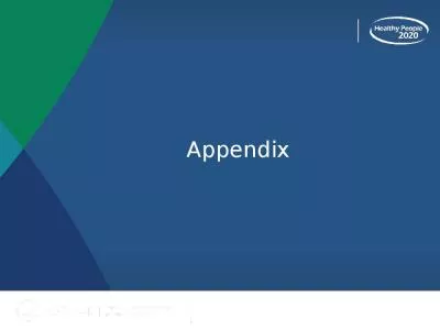 Appendix Objective Status: Access to Health Services