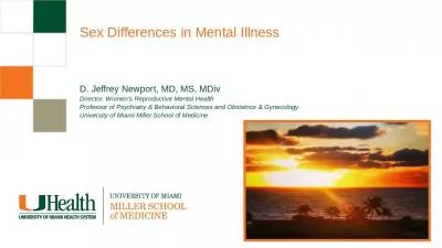 Sex Differences in Mental Illness