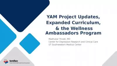 YAM Project Updates, Expanded Curriculum,