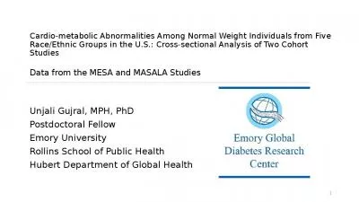 Cardio-metabolic Abnormalities Among Normal Weight Individuals from Five Race/Ethnic Groups in the