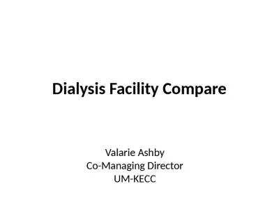 Dialysis Facility Compare