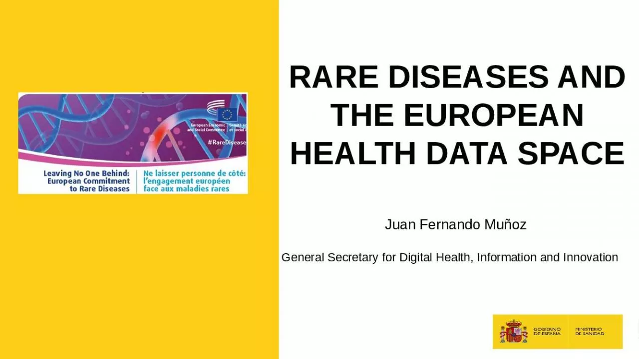 PPT-RARE DISEASES AND THE EUROPEAN HEALTH DATA SPACE