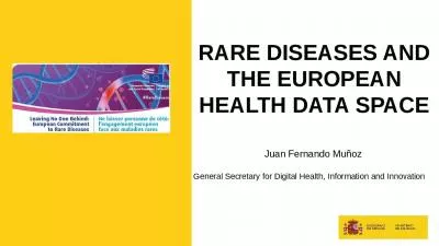 RARE DISEASES AND THE EUROPEAN HEALTH DATA SPACE