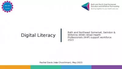 Digital Literacy Rachel Davis (