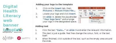 Adding your logo to the template