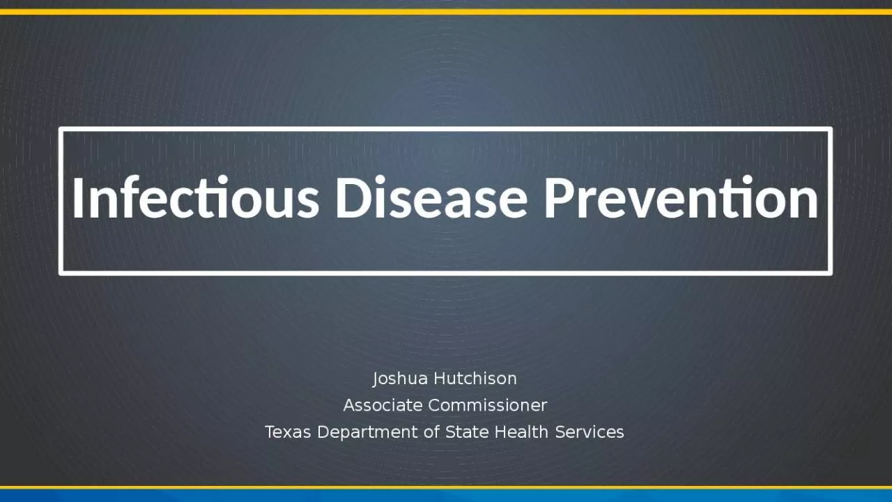 PPT-Infectious Disease Prevention