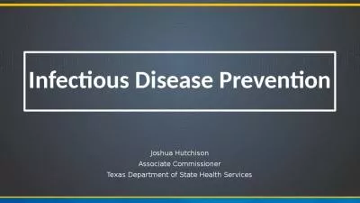 Infectious Disease Prevention