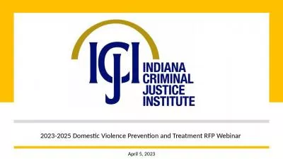 2023-2025 Domestic Violence Prevention and Treatment RFP Webinar