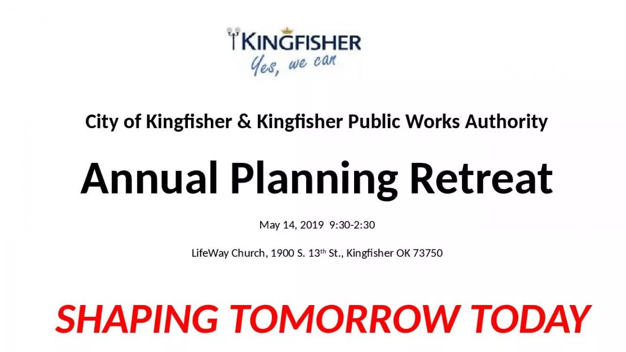 PPT-City of Kingfisher & Kingfisher Public Works Authority