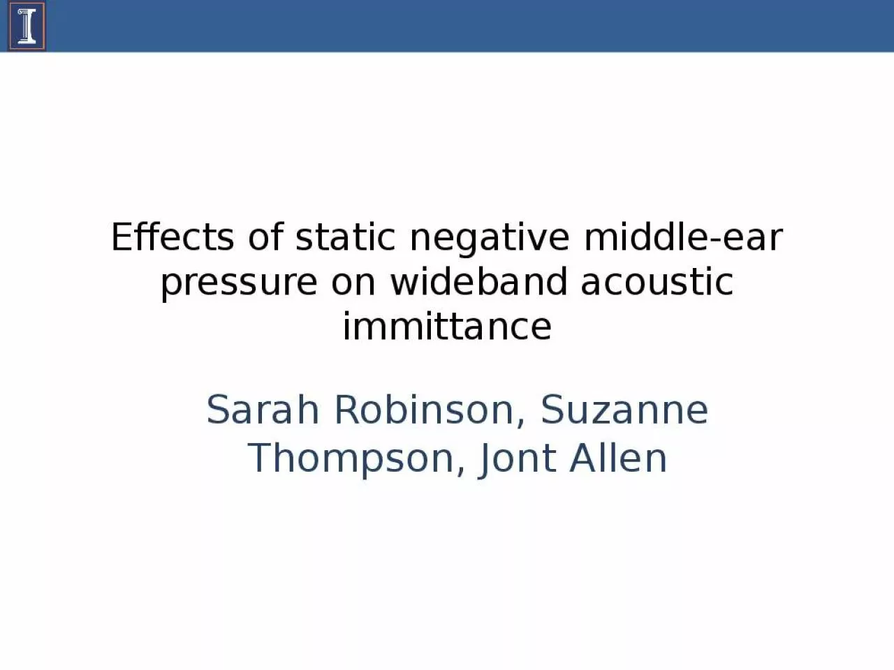 PPT-Effects of static negative middle-ear pressure on wideband acoustic immittance