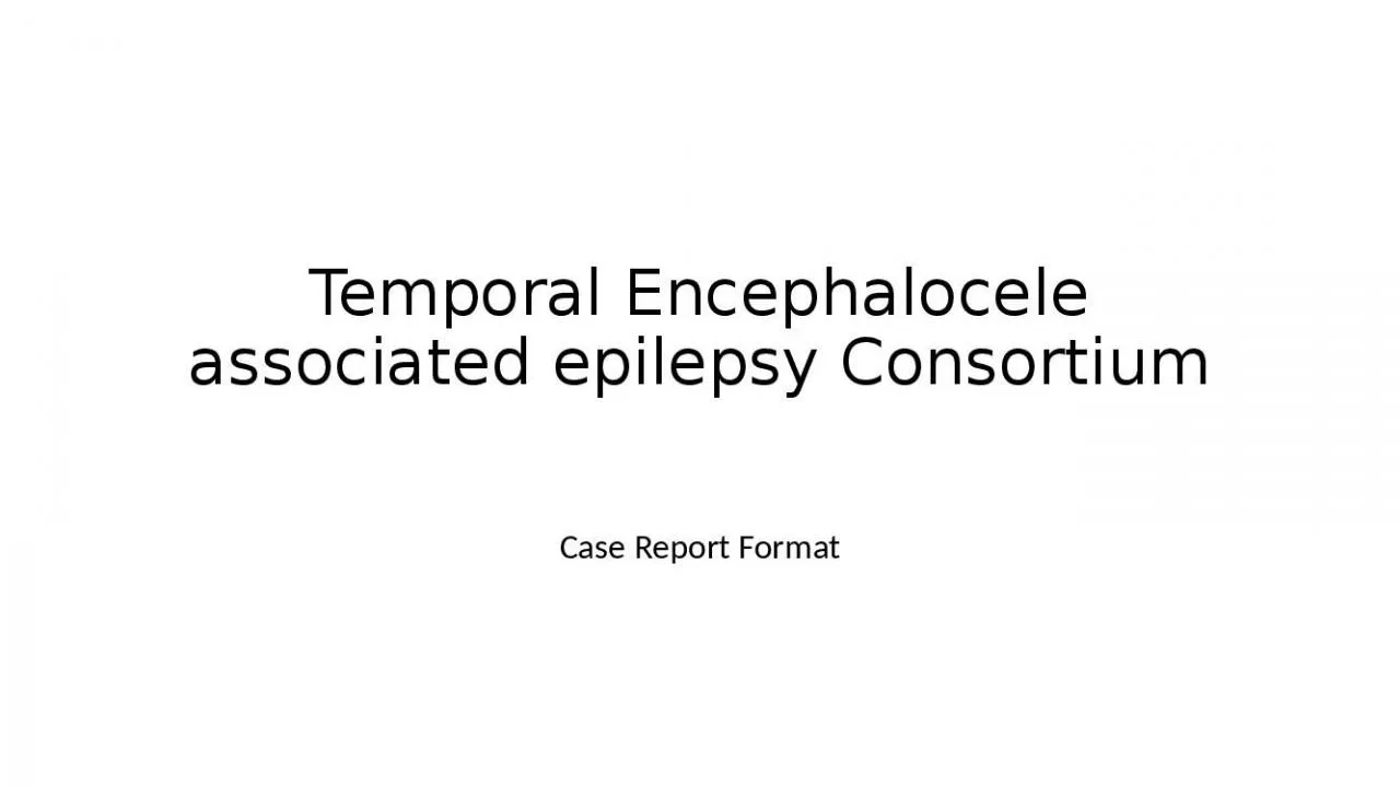 PPT-Temporal Encephalocele