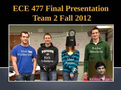 ECE 477 Final Presentation