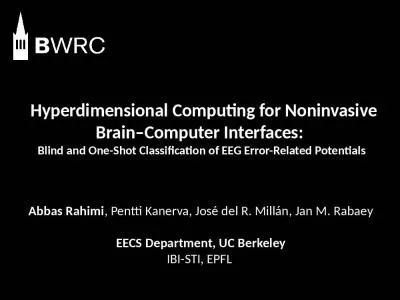 Hyperdimensional Computing for Noninvasive Brain–Computer Interfaces: