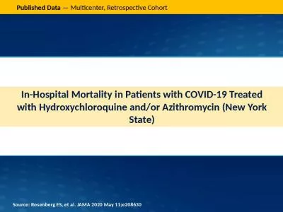 In-Hospital Mortality in Patients with COVID-19 Treated with Hydroxychloroquine and/or Azithromycin