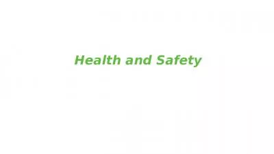 Health and Safety  Unit overview