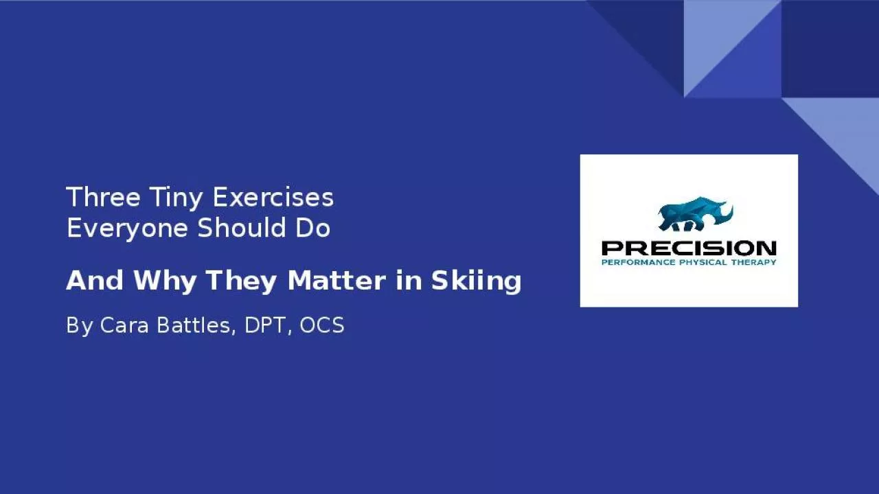 PPT-Three Tiny Exercises Everyone Should Do