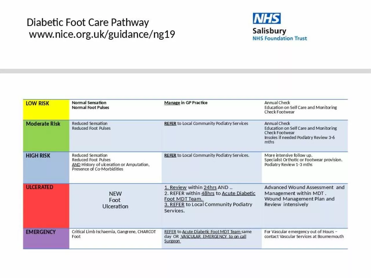 PPT-Diabetic Foot Care Pathway