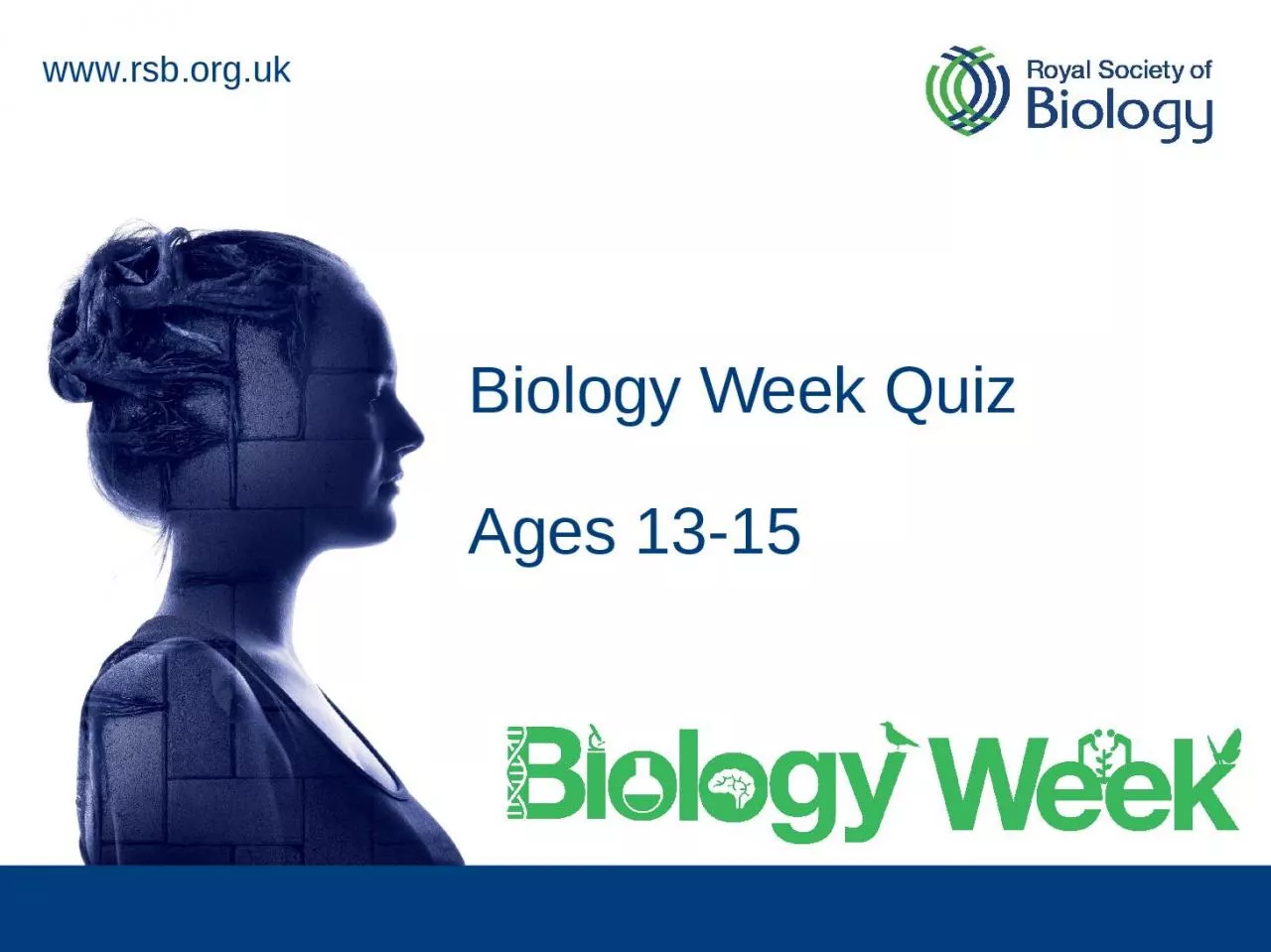 PPT-Biology Week Quiz Ages 13-15