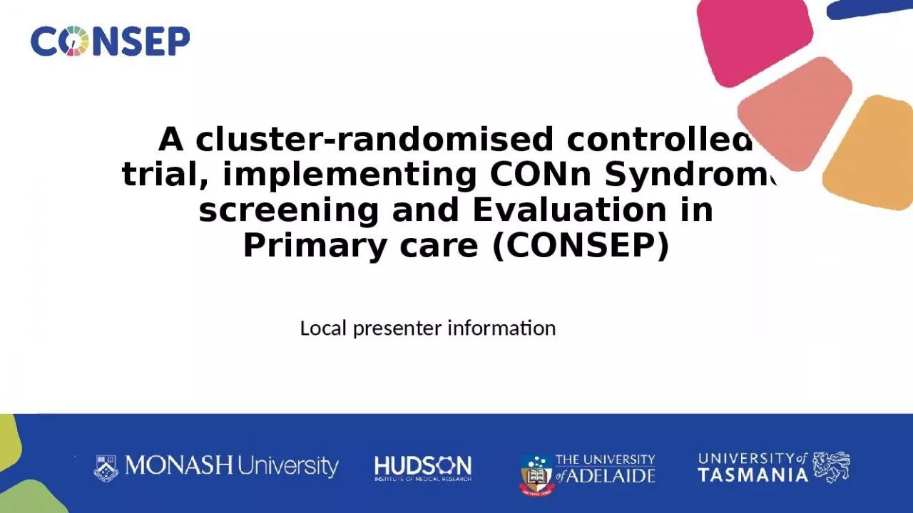 PPT-A cluster- randomised controlled trial, implementing