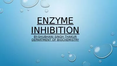 Enzyme Inhibition By- Shubhani