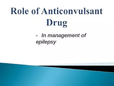 -  In  management  of   epilepsy