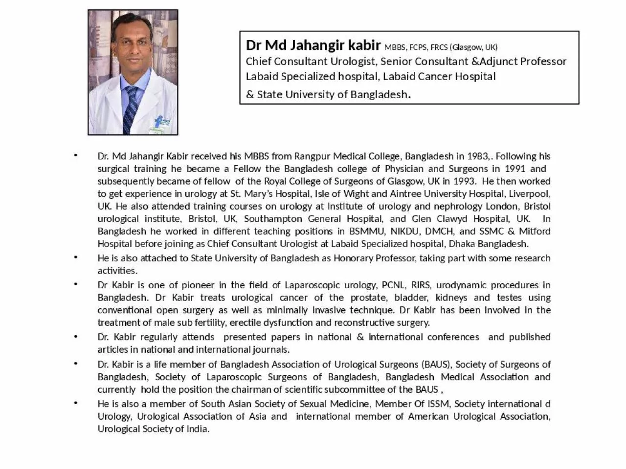 PPT-Dr. Md Jahangir Kabir