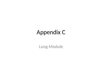 Appendix C Lung Module Disclaimer