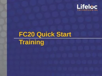 FC20 Quick Start Training