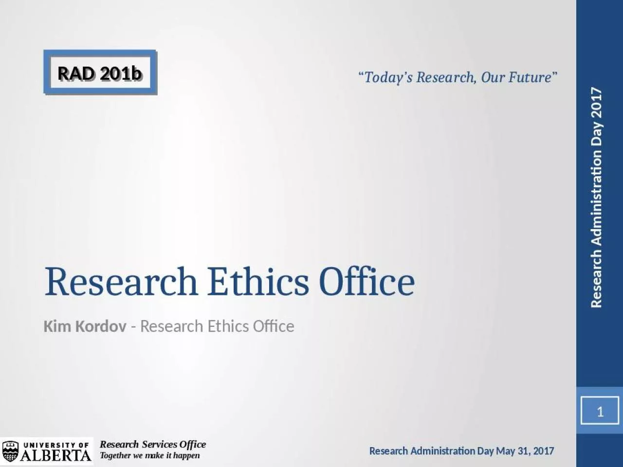 PPT-Research Ethics Office Kim Kordov