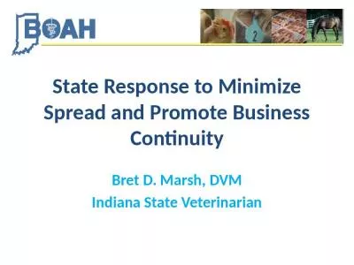 State Response to Minimize Spread and Promote Business Continuity