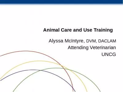 Animal Care and Use Training